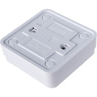 Одноклавишный выключатель Intro Quadro 2-101-01 10А-250В, IP20, открытая установка, белый, Б0053733