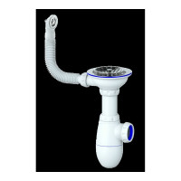 Сифон Unicorn B411 3 1/2х40 с круглым переливом винт, шток, ручка - латунь 533278