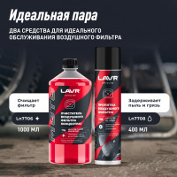 Очиститель воздушных фильтров LAVR MOTO 1000 мл Ln7706
