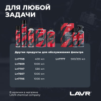 Очиститель воздушных фильтров LAVR MOTO 1000 мл Ln7706