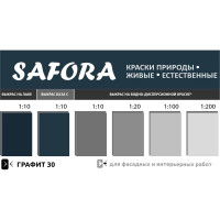 Универсальная колеровочная паста SAFORA 30 графит 100 мл 30