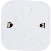 1-ая розетка IEK РСш20-3-ХБ с з/к и з/ш о/у 16А GLORY белый ERH14-K01-16