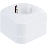 1-ая розетка IEK РСш20-3-ХБ с з/к и з/ш о/у 16А GLORY белый ERH14-K01-16