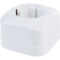 1-ая розетка IEK РСш20-3-ХБ с з/к и з/ш о/у 16А GLORY белый ERH14-K01-16