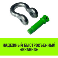 Омегообразная скоба с резьбой HITCH G209, 1.5 т SZ072016
