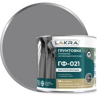 Грунт ЛАКРА ГФ-021 быстросохнущий, серый, 1.8 кг Лк-00012148