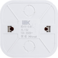 Выключатель IEK ВСп10-1-0-ХК 1-кл. проход. о/у 10А GLORY кремовый EVH12-K33-10