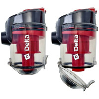 Пылесос Delta DL-0851 мультициклон, красный, 1800 Вт, НЕРА-фильтр, мощность всасывания 300 Вт Р1-00007232