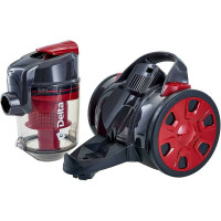 Пылесос Delta DL-0851 мультициклон, красный, 1800 Вт, НЕРА-фильтр, мощность всасывания 300 Вт Р1-00007232