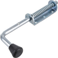 Дверная задвижка РемоКолор (оцинкованная; с пружинной; 260 мм) 70-0-152