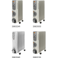 Масляный обогреватель TDM ELECTRIC МО-11К, чёрный, 2500 Вт, 11 секций, регулятор мощности 1000/1500/2500 Вт, термостат, SQ2501-0906