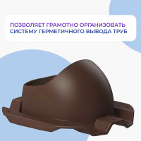 Проходной элемент Татполимер ТP-87/C (коричневый) 32173