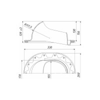 Проходной элемент Татполимер ТP-87/F (коричневый) 29301