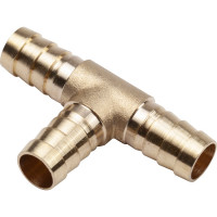 Тройник Т-образный елочка 10мм, латунь, в блистере AV Steel AV-700340B
