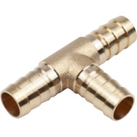 Тройник Т-образный елочка 10мм, латунь, в блистере AV Steel AV-700340B