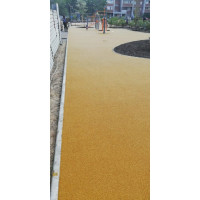 Покрытие из резиновой крошки АМОРТЕКС (1500x3000x10 мм; цвет жёлтый) 0073