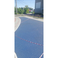 Покрытие из резиновой крошки АМОРТЕКС (1500x3000x10 мм; цвет синий) 0063