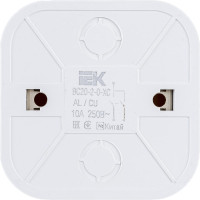 Выключатель IEK ВС20-2-0-ХС 2-кл. о/у 10А GLORY сосна EVH20-K34-10