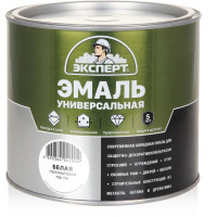 Эмаль универсальная алкидная полуматовая ЭКСПЕРТ белая 1,8 кг 30489