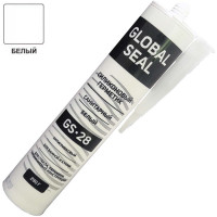 Силиконовый санитарный герметик GlobalSeal GS-28 (белый; 290 гр) 3280113