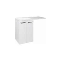 Мебельный умывальник RUNO Гамма 120 лайт правое крыло, белый 00-00001024