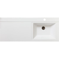 Мебельный умывальник RUNO Гамма 120 лайт левое крыло, белый 00-00001025