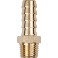 Разъем 1/4" внешняя резьба - "елочка" 10мм, латунь, в блистере AV Steel AV-700315B