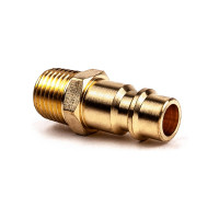 Разъем 1/4" внешняя резьба - EURO папа, латунь, в блистере AV Steel AV-700301B блистер