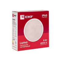 Настенно-потолочный светодиодный светильник EKF ДПО-2001-K 8Вт 4000К IP65 PROxima BKL-2001-R-8-4000