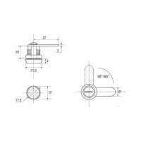 Почтовый замок ООО Комус ITALY NEW/BANGGU 20x90, прямой ригель 718227