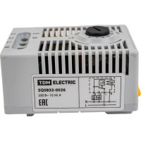 Электронный термостат TDM ELECTRIC ТЭН-01 230В от -20 до +60 градусов C SQ0832-0026