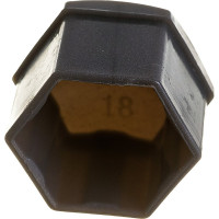 Колпачки на колесные болты/гайки AIRLINE 17 мм, 20 шт. + съёмник, пластик, серые AWBN-01