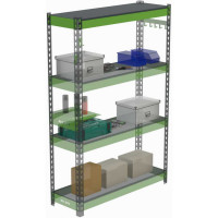 Металлическая полка с комплектом траверс для стеллажей Metalex серии HARD 1200х400 ООО Металекс АСР1240