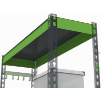 Металлическая полка с комплектом траверс для стеллажей Metalex серии HARD 1200х400 ООО Металекс АСР1240