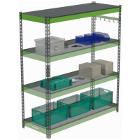 Металлическая полка с комплектом траверс для стеллажей Metalex серии HARD 1600х600 ООО Металекс АСР1660