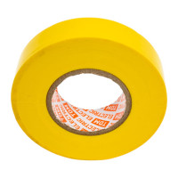 Изолента TDM ELECTRIC ПВХ, профессиональная, 0,18x19 мм, желтая, 20 м SQ0526-0062