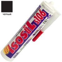Герметик силиконовый нейтральный Isosil S106, черный, 280 мл 1060711