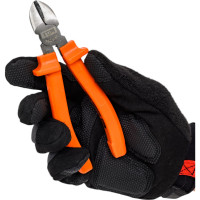 Бокорезы (кусачки для проводов) TDM ELECTRIC с пластиковыми рукоятками, углеродистая сталь, 160 мм, серия "Гранит" SQ1009-0301