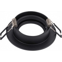 Встраиваемый алюминиевый светильник ЭРА KL86 BK MR16/GU5.3 черный Б0054351