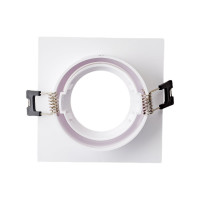 Встраиваемый декоративный светильник ЭРА KL921 WH MR16/GU5.3 белый, пластиковый Б0054374