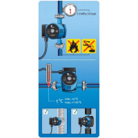 Циркуляционный насос Wester WCP 32-80G с гайками 0-18-0060
