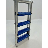 Двусторонняя алюминиевая стремянка Sarayli КОЛОР 5x5 18215