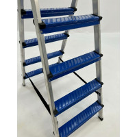 Двусторонняя алюминиевая стремянка Sarayli КОЛОР 5x5 18215