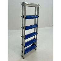 Двусторонняя алюминиевая стремянка Sarayli КОЛОР 6x6 18216