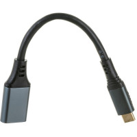 Кабель-переходник Cablexpert USB3.0 OTG Type-C/AF, метал. разъем, медь, Mobile, 15 см, коробка A-USB3C-OTGAF-01