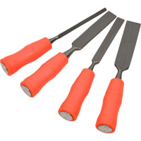 Набор стамесок СПЕЦ НСД-4П, пластик рукоять, метал боек, 4 шт,сталь HCS СПЕЦ-3384