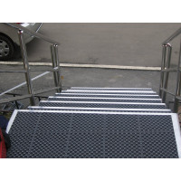 Грязезащитный коврик ПластФактор Optima Duos 16, двусторонний, цвет чёрный 6 модулей в комплекте 4630027111616