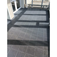 Грязезащитный коврик ПластФактор Optima Duos 16, двусторонний, цвет чёрный 6 модулей в комплекте 4630027111616