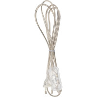 Провод с евроштекером и выключателем duwi прозрачный 2м H 03 VV-F 2x0,5 мм 28571 7