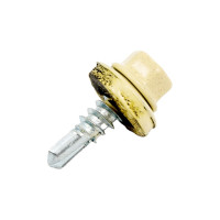 Кровельный саморез КРЕП-КОМП 5,5x19, RAL1014, слоновая кость, 250 шт. ск55191014кф